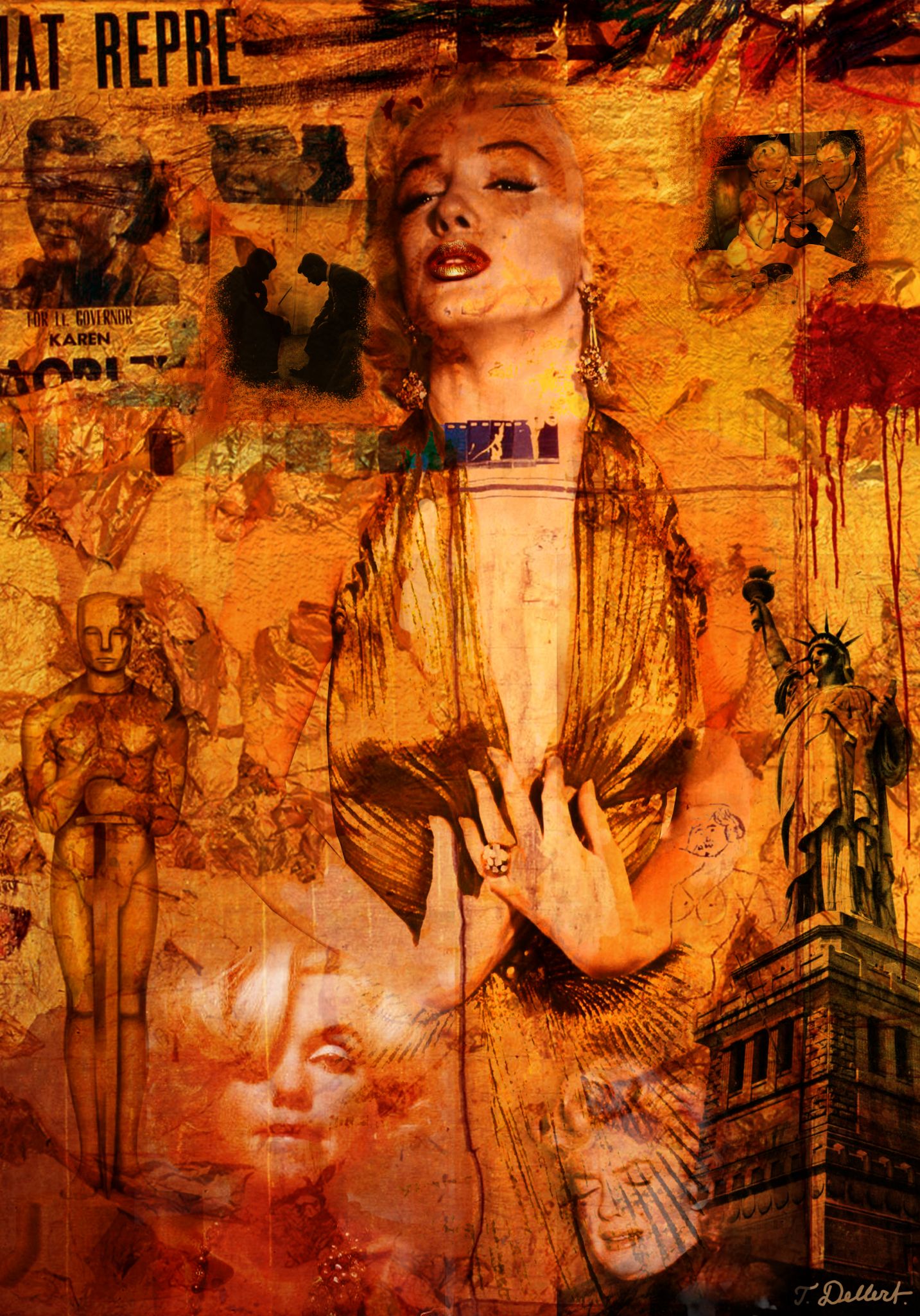 Small Golden Marilyn  